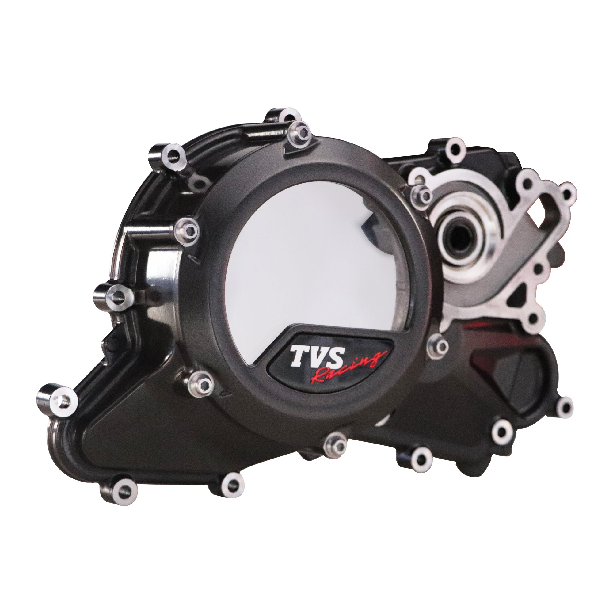 TVS Transparent Cover Clutch for RR 310|Titan Grey|Anti Fog